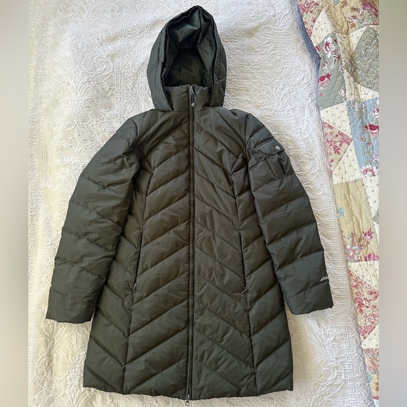 Eddie Bauer Jackets & Blazers - Eddie Bauer winter knee length down jacket, size small, green